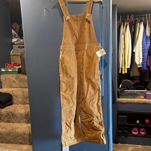 Brown Corduroy Overalls